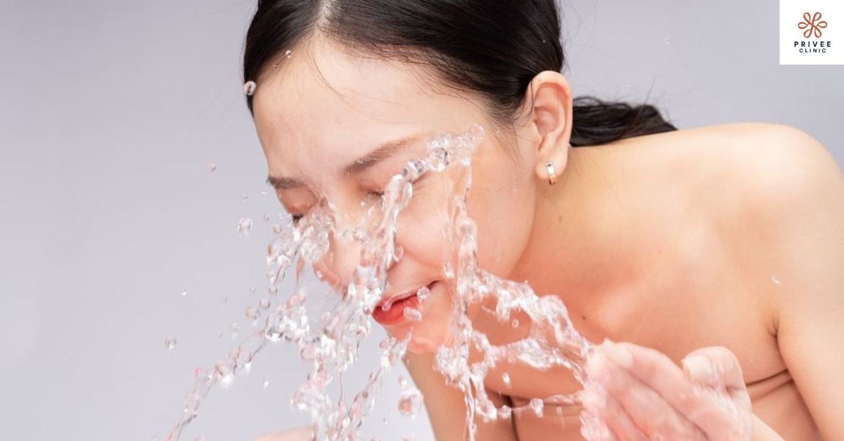 Mencuci serta membersihkan wajah dan treatment mengecilkan pori-pori serta pori-pori wajah, perawatan kulit, mengecilkan pori-pori